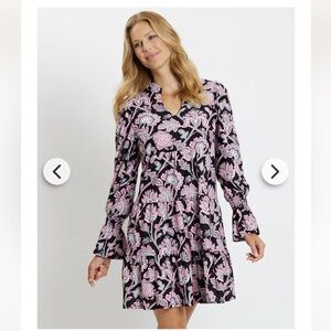 NWT JUDE CONNALLY Tammi Dress in Lalique Floral Black|
